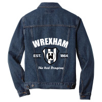 Wrexham Established Football Men Denim Jacket | Artistshot