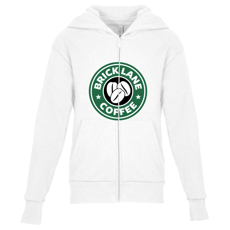 Brick Lane Coffee Youth Zipper Hoodie by sepedakaca | Artistshot