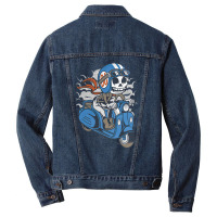 Skull Scooter, Skull, Scooter, Scooter Racing, Funny, Helmet, Motorcyc Men Denim Jacket | Artistshot