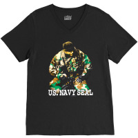 Deadstock Us. Navy Seals, Naval Special Warfare Unit, Deadstock Us. Na V-neck Tee | Artistshot