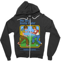 My First Knife Fight, My First Knife Fight Art, My First Knife Fight V Zipper Hoodie | Artistshot