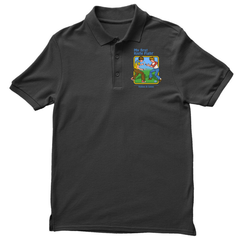 My First Knife Fight, My First Knife Fight Art, My First Knife Fight V Men's Polo Shirt by SHOPTERR | Artistshot