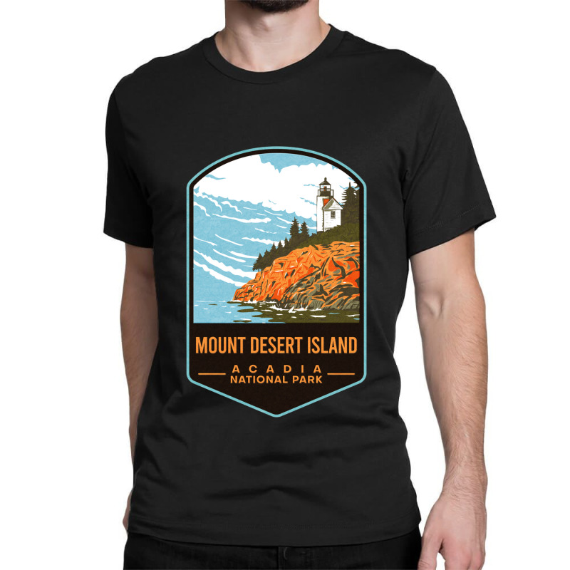 Mount Desert Island Acadia National Park Classic T-shirt by cm-arts | Artistshot