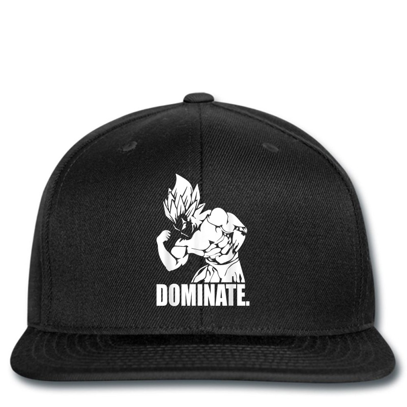 Dominate   Anime Gym And Workout Motivational T Shirt Printed hat by cm-arts | Artistshot