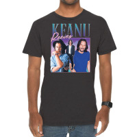 Kenau Reeves Homage, Kenau Reeves Homage Art, Kenau Reeves Homage Pain Vintage T-shirt | Artistshot