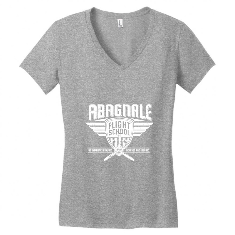 Abagnale Flight School,  Catch Me If You Can Women's V-neck T-shirt | Artistshot