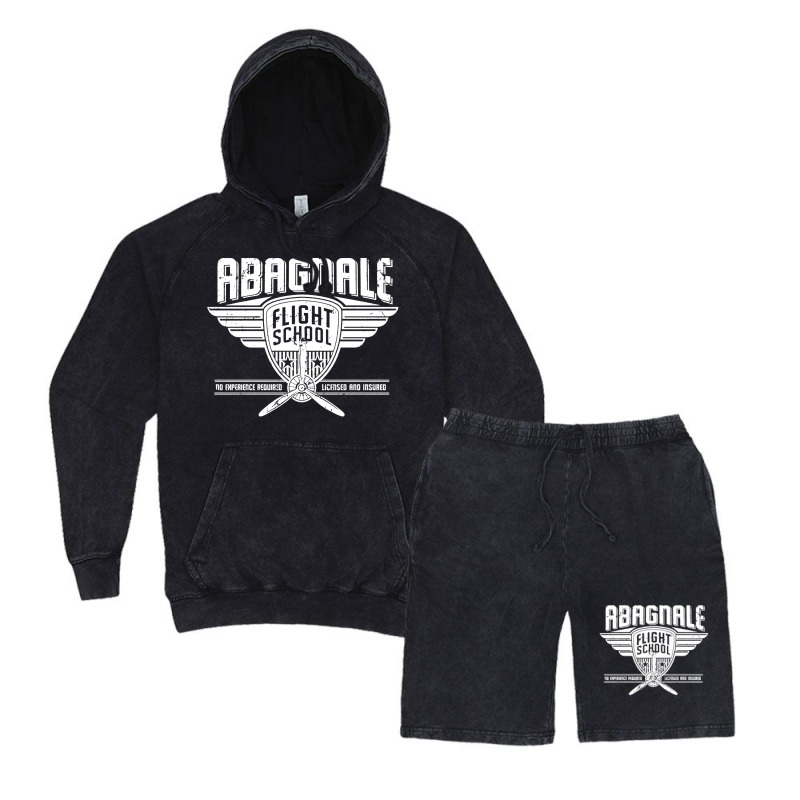Abagnale Flight School,  Catch Me If You Can Vintage Hoodie And Short Set | Artistshot