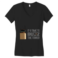 It_s Time To Buzz The Tower V2 Women's V-neck T-shirt | Artistshot