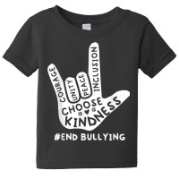 Love Sign Language Unity Day Orange Kids 2022 Anti Bullying T Shirt Baby Tee | Artistshot