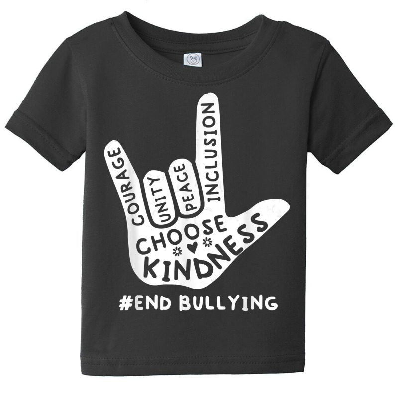 Love Sign Language Unity Day Orange Kids 2022 Anti Bullying T Shirt Baby Tee by alyshasur9x | Artistshot