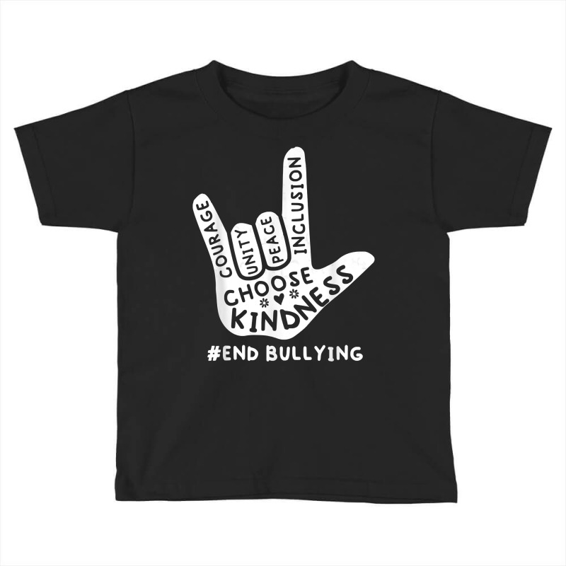 Love Sign Language Unity Day Orange Kids 2022 Anti Bullying T Shirt Toddler T-shirt by alyshasur9x | Artistshot