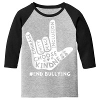 Love Sign Language Unity Day Orange Kids 2022 Anti Bullying T Shirt Youth 3/4 Sleeve | Artistshot