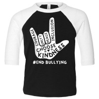 Love Sign Language Unity Day Orange Kids 2022 Anti Bullying T Shirt Toddler 3/4 Sleeve Tee | Artistshot