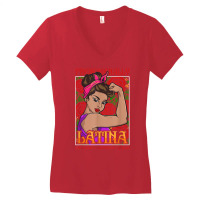 Phenomenally Latina Educated Powerful Proud, Latina Hispanic T Shirt Women's V-neck T-shirt | Artistshot