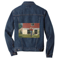 In The Garden (rustic Courtship) By Winslow Homer Men Denim Jacket | Artistshot