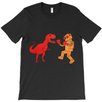 Dinosaur Vs Robot, Dinosaur Vs Robot Art, Dinosaur Vs Robot Vintage, D T-shirt | Artistshot