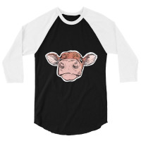 Cow Head 3/4 Sleeve Shirt | Artistshot