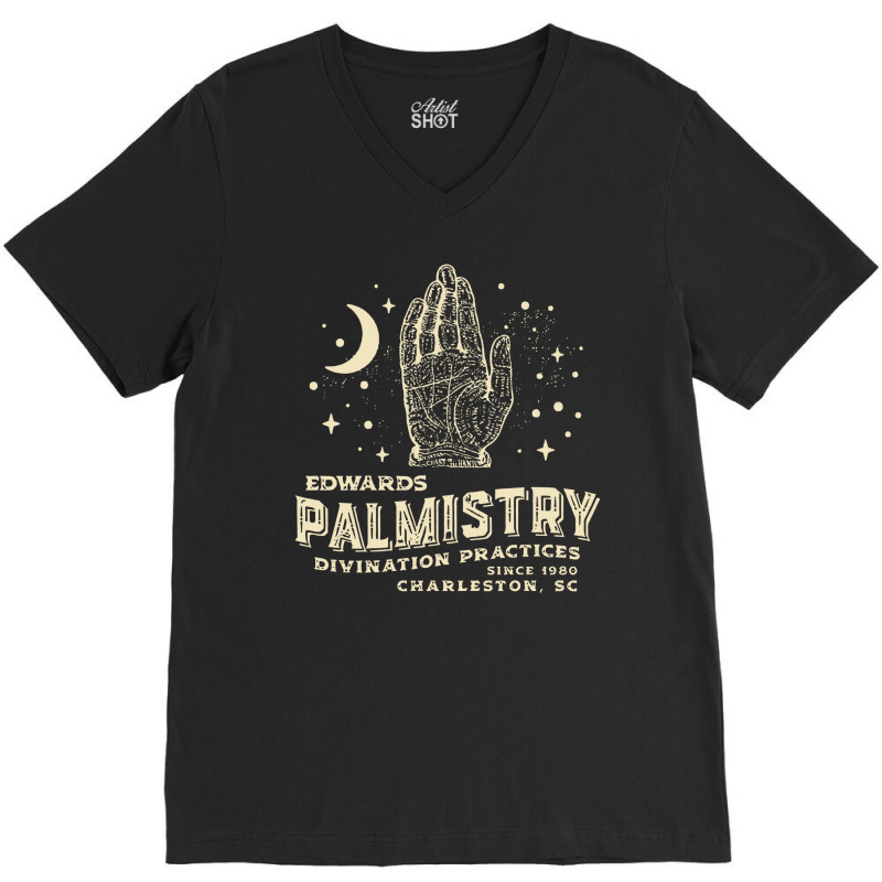 Palmistry Reader, Edwards Palmistry, Palmistry Reader Palmistry Reader V-Neck Tee by SHOPTERR | Artistshot