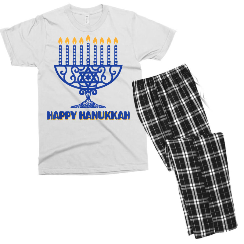 Menorah Happy Hanukkah Chanukah Jewish Holiday Menorah T Shirt Men's T-shirt Pajama Set | Artistshot