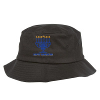 Menorah Happy Hanukkah Chanukah Jewish Holiday Menorah T Shirt Bucket Hat | Artistshot