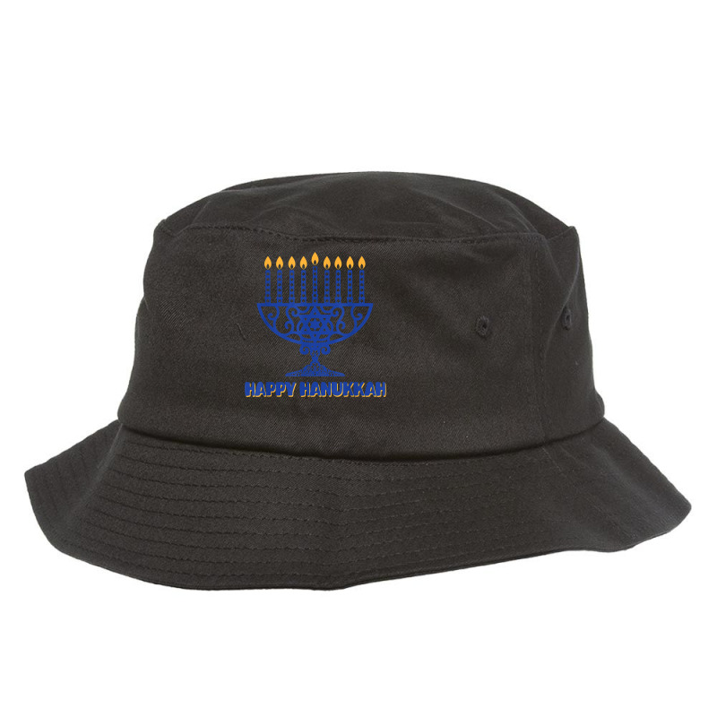 Menorah Happy Hanukkah Chanukah Jewish Holiday Menorah T Shirt Bucket Hat | Artistshot