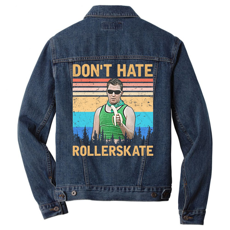 Dont Hate Rollerskate, Reno 911 Dont Hate Rollerskate, Reno 911, Terry Men Denim Jacket | Artistshot