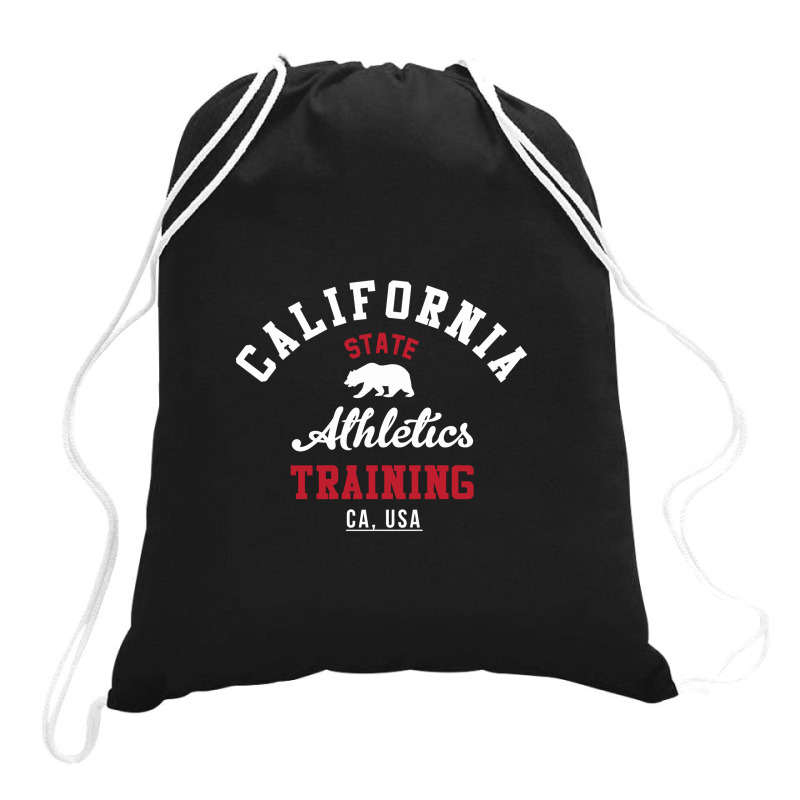 California State Athletics Training Drawstring Bags | Artistshot