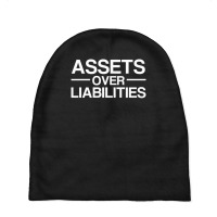 Assets Over Liabilities Accountant Baby Beanies | Artistshot