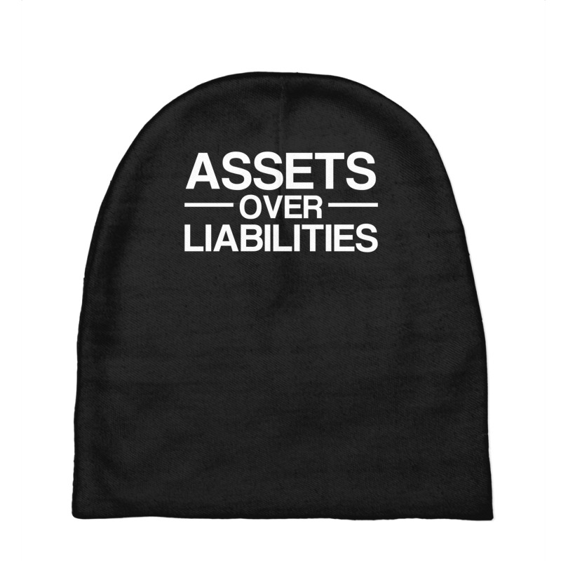 Assets Over Liabilities Accountant Baby Beanies by Min01 | Artistshot