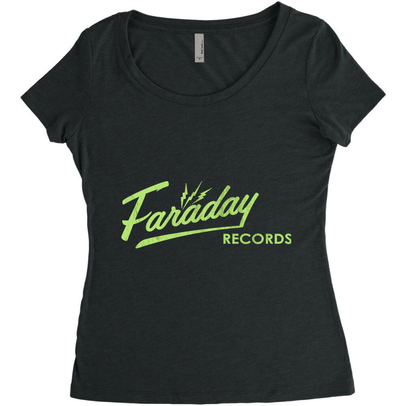 Faraday Records, Faraday Records Painting, Faraday Records Vintage, Fa Women's Triblend Scoop T-shirt by SHOPTRREU5 | Artistshot