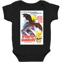 Vintage 1962 Horror Movie Poster El Vampiro Sangriento Baby Bodysuit | Artistshot