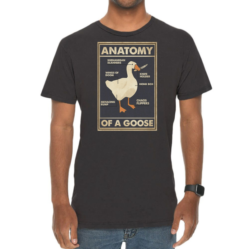 Anatomy Of A Goose, Anatomy, A Goose, Anatomy Of A Goose Vintage, Anat Vintage T-shirt | Artistshot