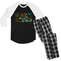 Eco Energy, Save The Planet, Global Warming, Eco Energy Art, Eco Energ Men's 3/4 Sleeve Pajama Set | Artistshot