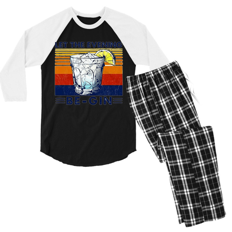 Let The Evening Begin, Let Evening Begin, Lets The Evening Begin, Let  Men's 3/4 Sleeve Pajama Set | Artistshot