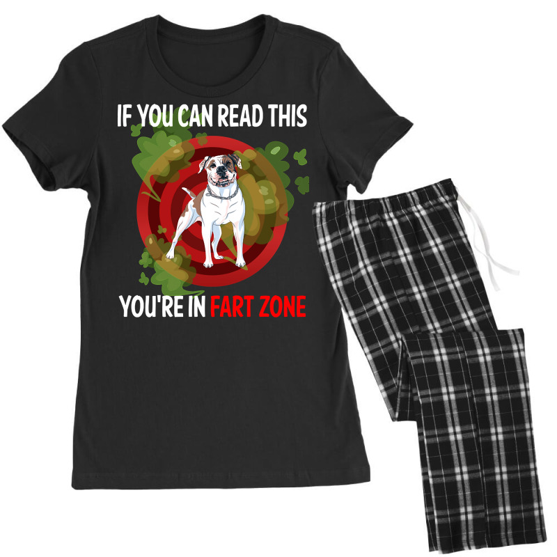 Fart Zone American Bulldog 01, Fart Zone American Bulldog 01 Painting, Women's Pajamas Set by SHOPTRREU5 | Artistshot