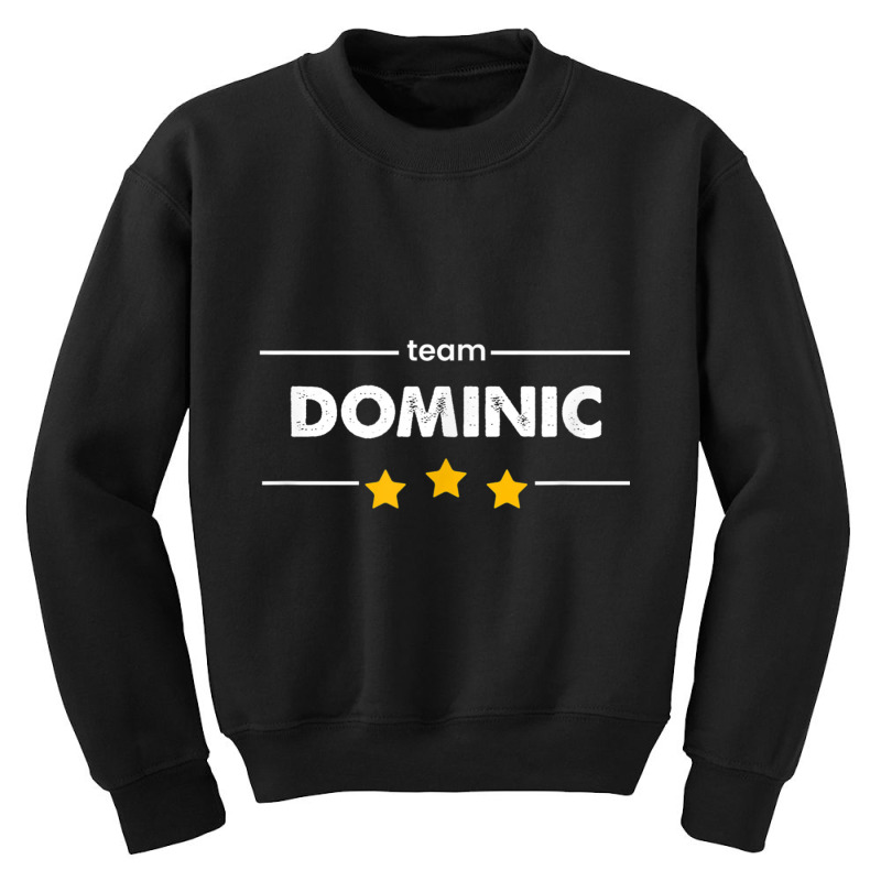 Family Name Surname Or First Name  Team Dominic T Shirt Youth Sweatshirt by cm-arts | Artistshot