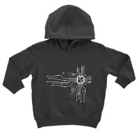 Cpu Heart Chipset Board Electrical Electronic Engineer Long Sleeve T S Toddler Hoodie | Artistshot