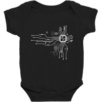 Cpu Heart Chipset Board Electrical Electronic Engineer Long Sleeve T S Baby Bodysuit | Artistshot