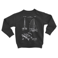 Catamaran Sailboat Patent Print, Catamaran Sailboat Patent, Catamaran, Toddler Sweatshirt | Artistshot