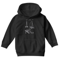 Catamaran Sailboat Patent Print, Catamaran Sailboat Patent, Catamaran, Youth Hoodie | Artistshot