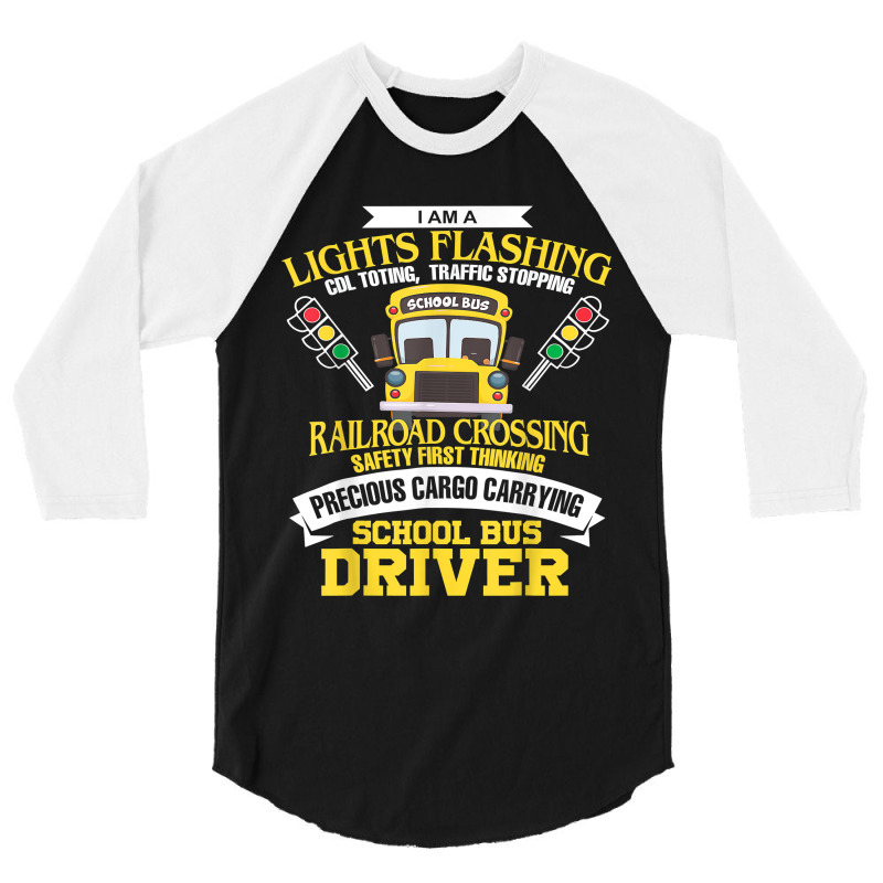 Im A School Bus Driver School Bus Driver Men Women Kids Gift 3/4 Sleeve Shirt | Artistshot