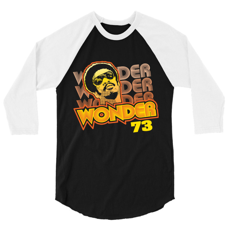 Stevie Wonder 73, Stevie Wonder, 73, Stevie Wonder Vintage, Stevie Won 3/4 Sleeve Shirt | Artistshot