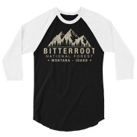 Bitterroot National Forest Montana Idaho Pullover 3/4 Sleeve Shirt | Artistshot