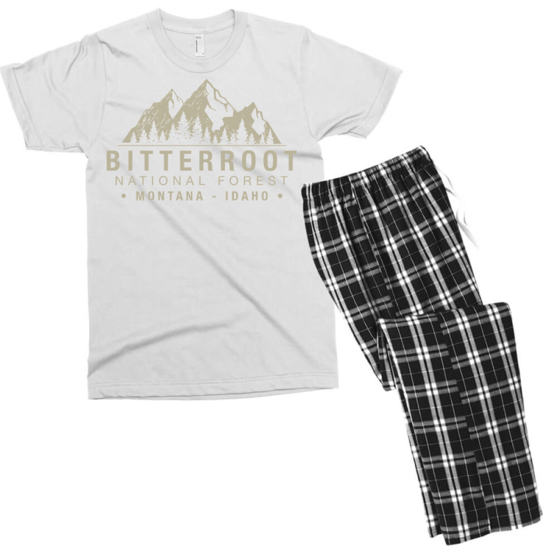 Bitterroot National Forest Montana Idaho Pullover Men's T-shirt Pajama Set by badieu97 | Artistshot