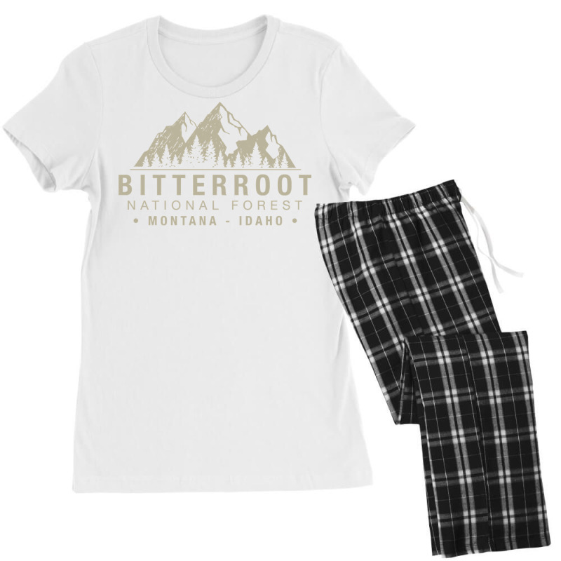 Bitterroot National Forest Montana Idaho Pullover Women's Pajamas Set by badieu97 | Artistshot