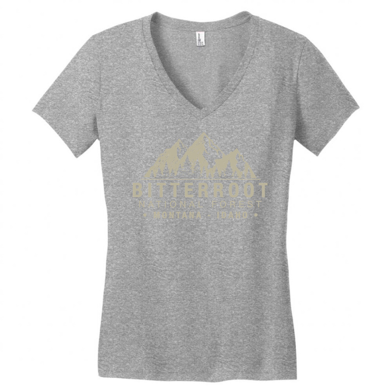 Bitterroot National Forest Montana Idaho Pullover Women's V-Neck T-Shirt by badieu97 | Artistshot