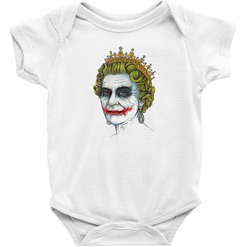 Funny Queen Joker Baby Bodysuit by Disgus_Thing | Artistshot