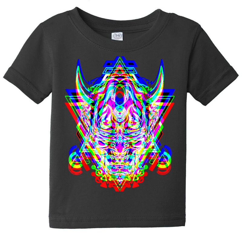 Samurai Mask Anime Demon Bushido Warrior Aesthetic Japanese T Shirt Baby Tee by cm-arts | Artistshot