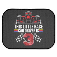 Kids 3 Year Old Race Car Birthday Formula 3rd Racing Party Gift Rear Car Mat | Artistshot