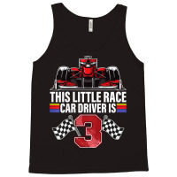 Kids 3 Year Old Race Car Birthday Formula 3rd Racing Party Gift Tank Top | Artistshot